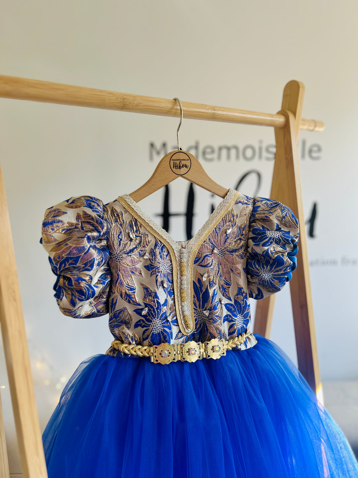 Caftan bleu roi
