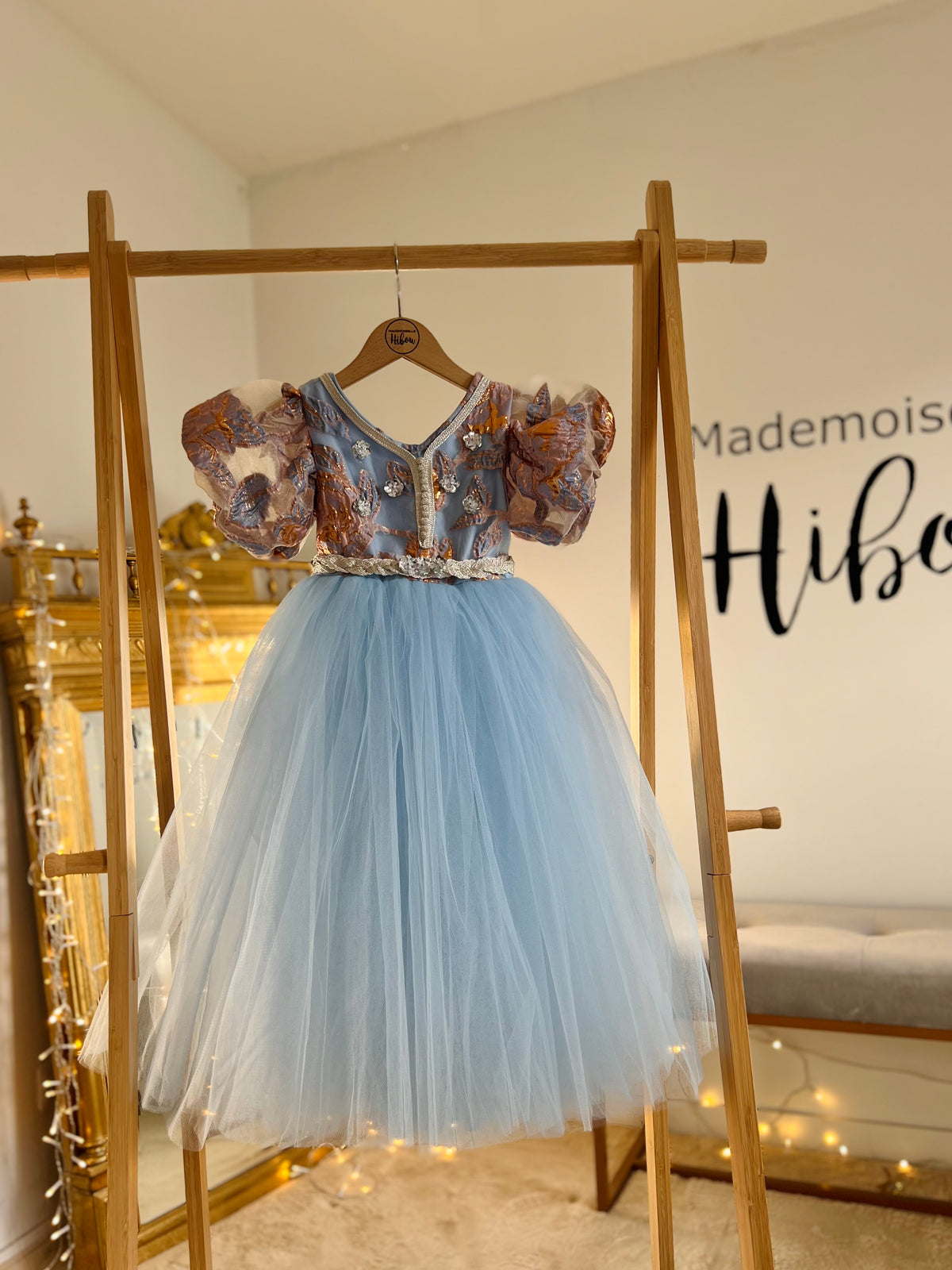 Caftan bleu ciel