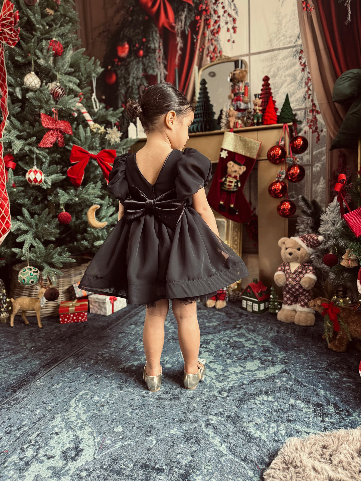 Robe mousseline noire