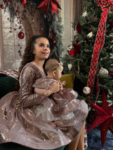Charger l&#39;image dans la galerie, Robe en sequin vieux rose