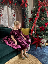 Charger l&#39;image dans la galerie, Robe velours prune