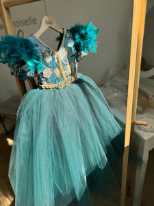 Caftan or et émeraude