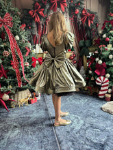 Charger l&#39;image dans la galerie, Robe noire reflets irisés dorés