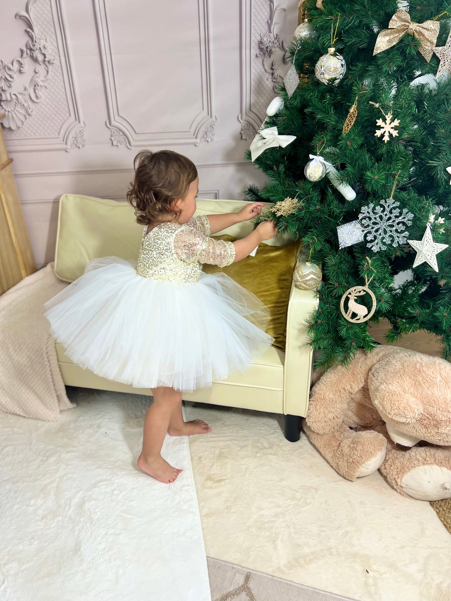 Robe blanche avec cheap tutu