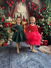 Charger l&#39;image dans la galerie, Robe rouge tulle perlé et tutu