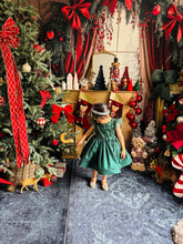 Charger l&#39;image dans la galerie, Robe émeraude tulle perlé