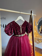 Charger l'image dans la galerie, Caftan sequin bordeaux