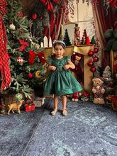 Charger l&#39;image dans la galerie, Robe émeraude tulle perlé