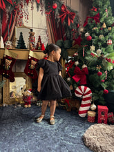 Charger l&#39;image dans la galerie, Robe mousseline noire