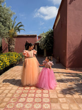 Charger l'image dans la galerie, Caftan brocart pêche