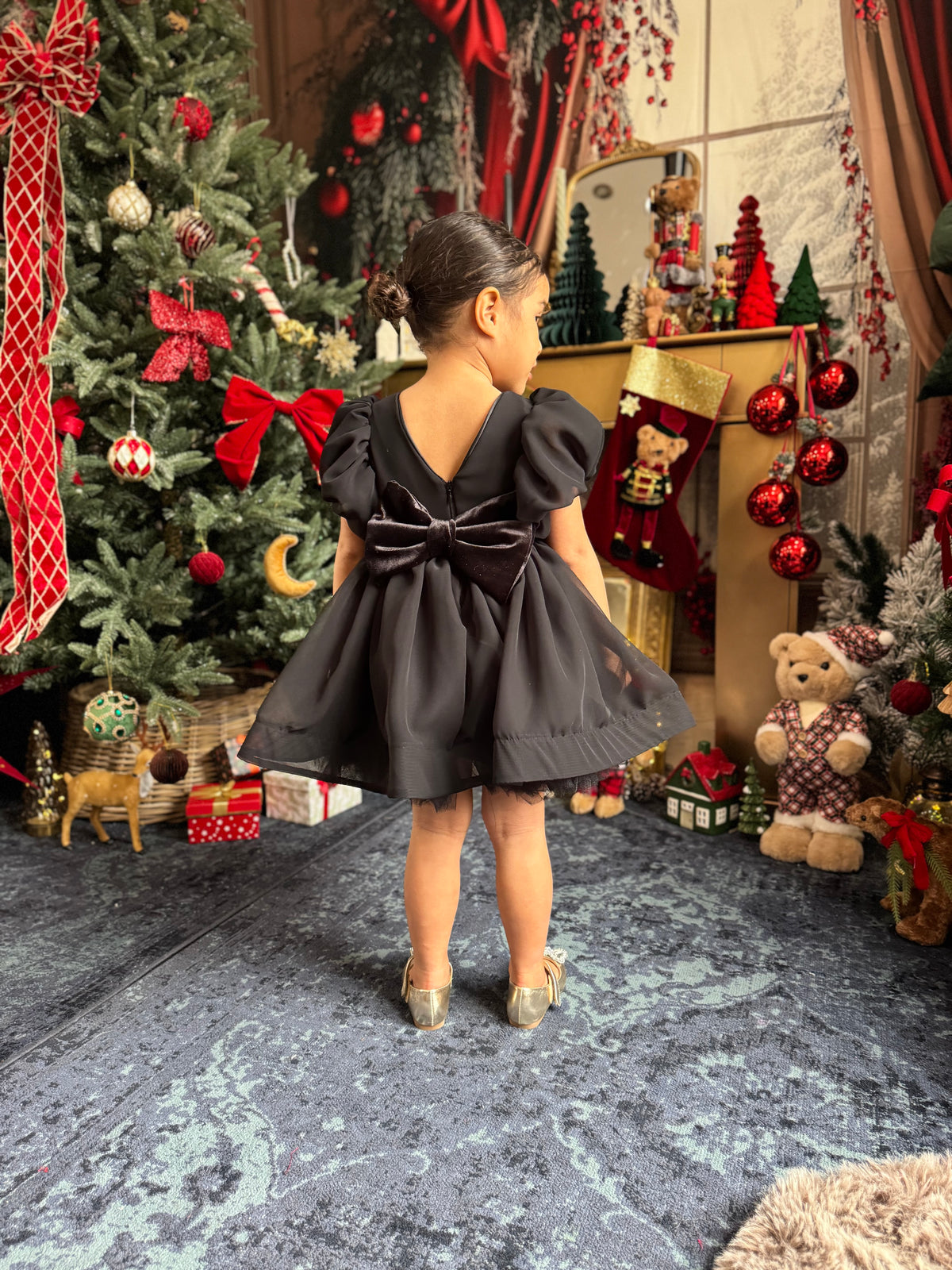 Robe mousseline noire