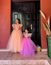 Charger l'image dans la galerie, Caftan brocart pêche