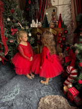 Charger l&#39;image dans la galerie, Robe rouge velours et tutu