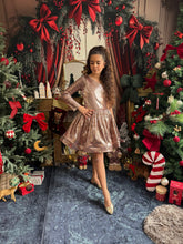 Charger l&#39;image dans la galerie, Robe en sequin vieux rose