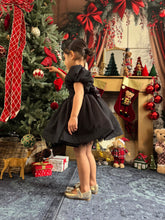 Charger l&#39;image dans la galerie, Robe mousseline noire