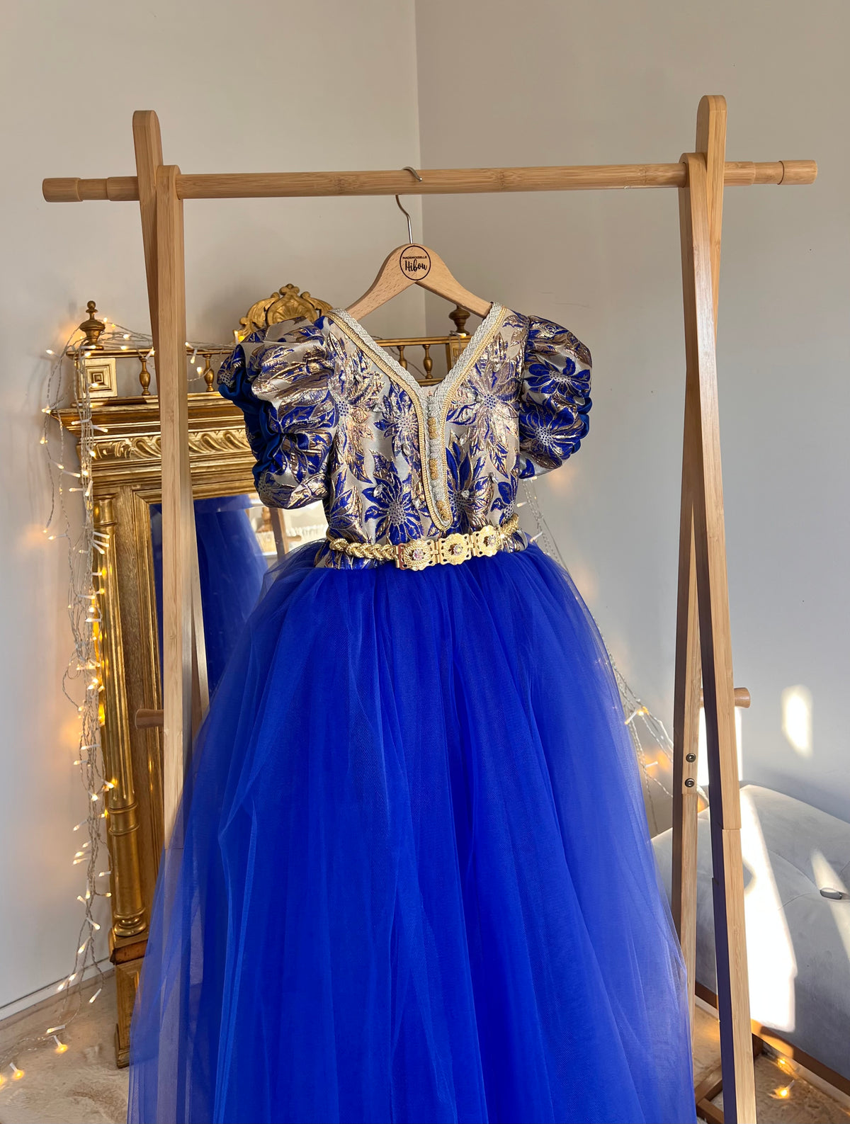 Caftan bleu roi