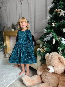 Robe en velours et sequin