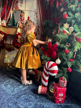 Charger l&#39;image dans la galerie, Robe velours or