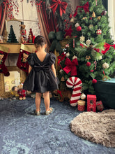 Charger l&#39;image dans la galerie, Robe mousseline noire