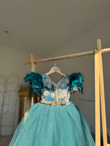 Caftan or et émeraude