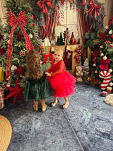 Charger l&#39;image dans la galerie, Robe rouge tulle perlé et tutu