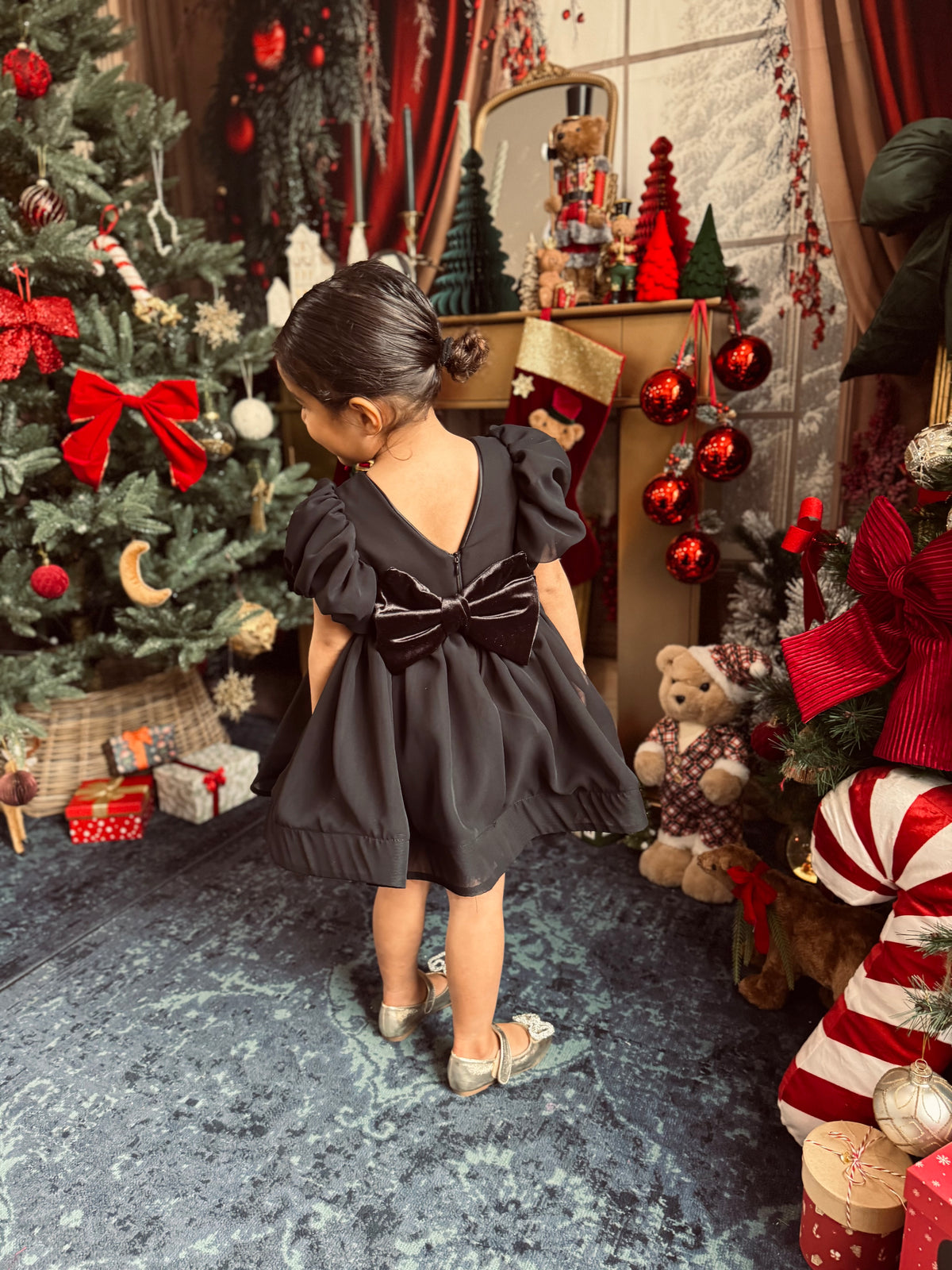 Robe mousseline noire