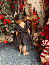 Charger l&#39;image dans la galerie, Robe mousseline noire