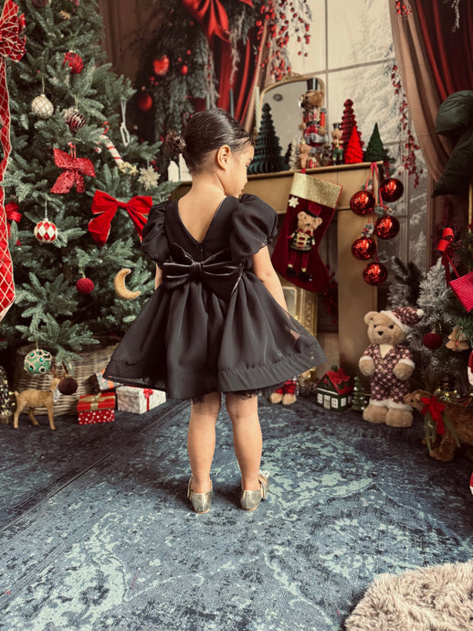 Robe mousseline noire