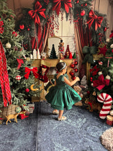 Charger l&#39;image dans la galerie, Robe émeraude tulle perlé