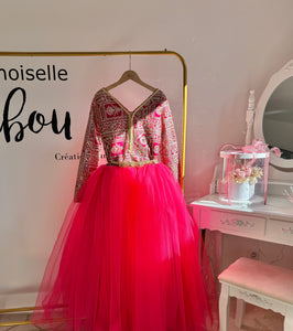 Caftan framboise