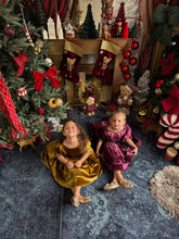 Charger l&#39;image dans la galerie, Robe velours prune