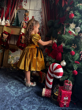 Charger l&#39;image dans la galerie, Robe velours or