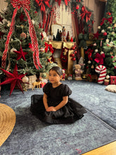 Charger l&#39;image dans la galerie, Robe mousseline noire