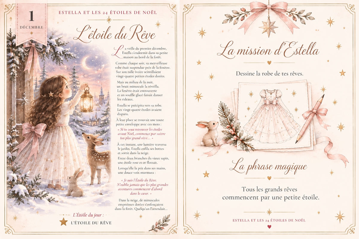 Calendrier de l’Avent : Estella et les 24 étoiles de Noël