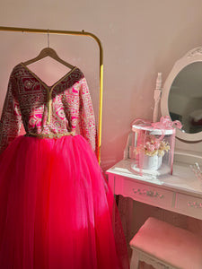 Caftan framboise