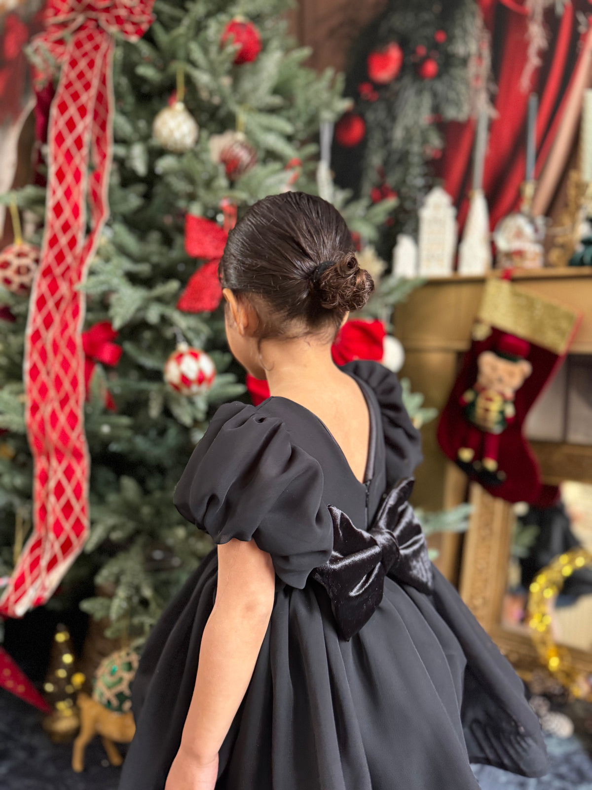 Robe mousseline noire