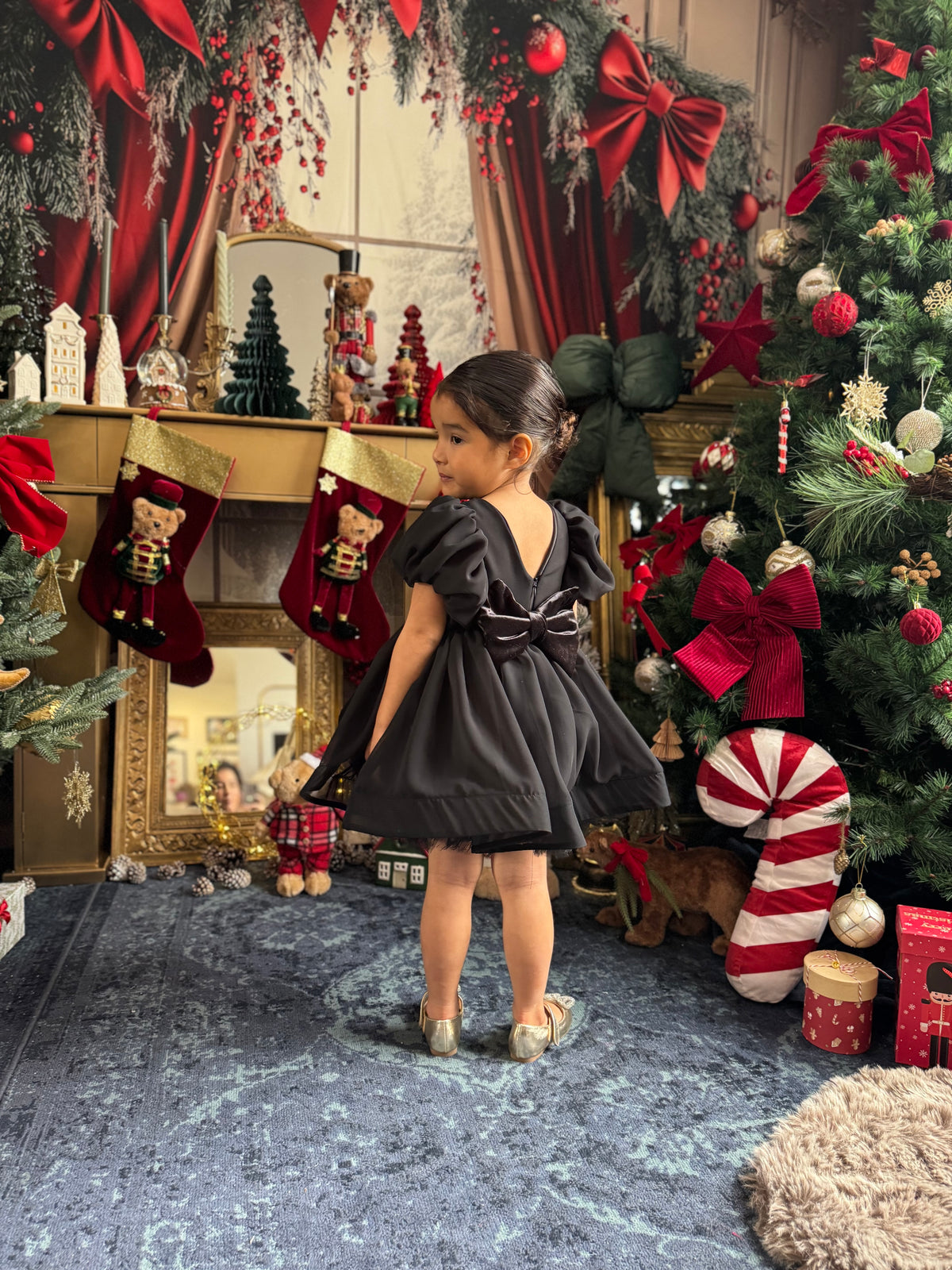 Robe mousseline noire
