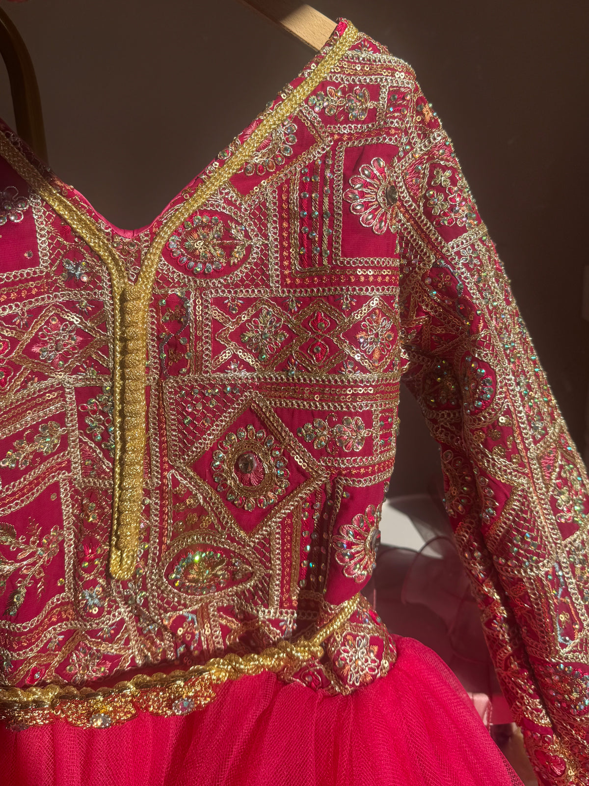 Caftan framboise