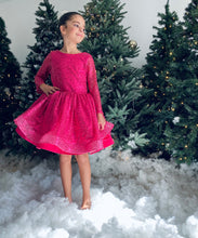 Charger l'image dans la galerie, Robe sequin rose fushia